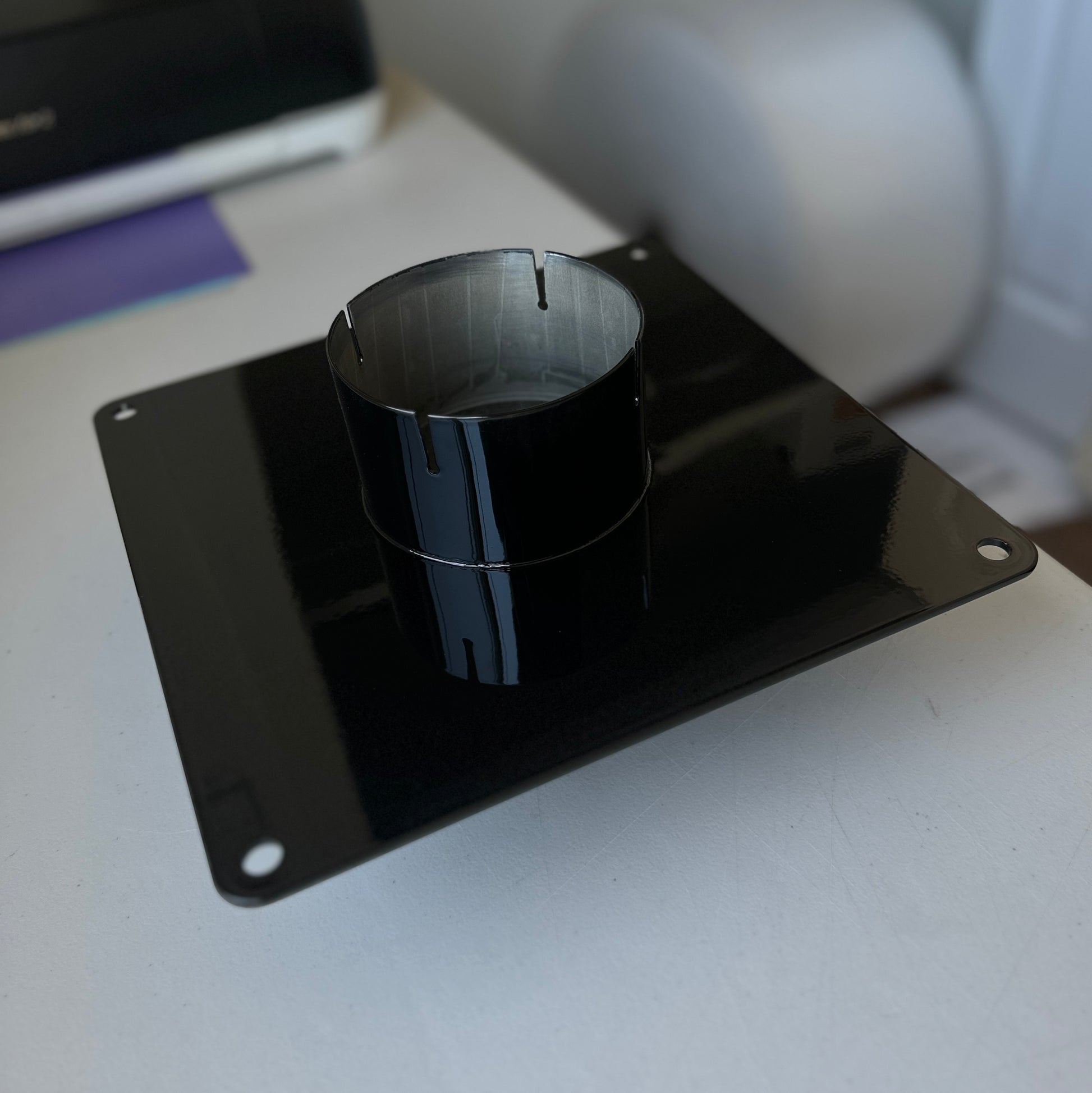Exhaust Stack Mounting Plate black