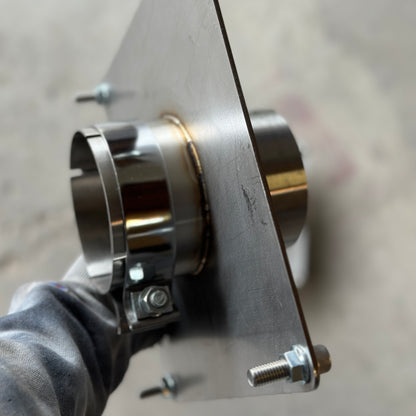Exhaust bed Stack Mounting Plate raw steel