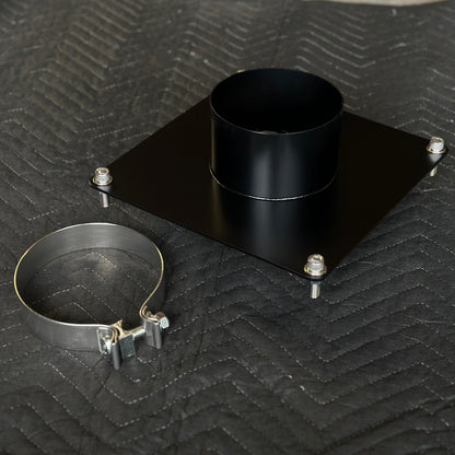 Exhaust bed Stack Mounting Plate black