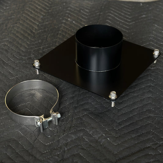 Exhaust bed Stack Mounting Plate black
