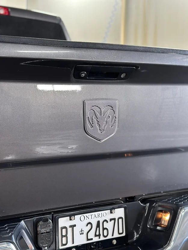 FULLY CUSTOM Tailgate Emblem (4th gen RAM®) on the truck
