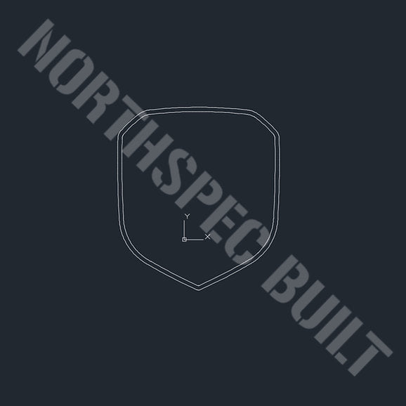 Grille Emblem (2013 - 18 & Classic RAM 1500 / 2500 / 3500) DXF CNC plasma cut File