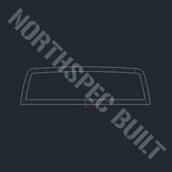 Grille Insert (2010 - 12 RAM 2500 / 3500) DXF File CNC plasma cut file