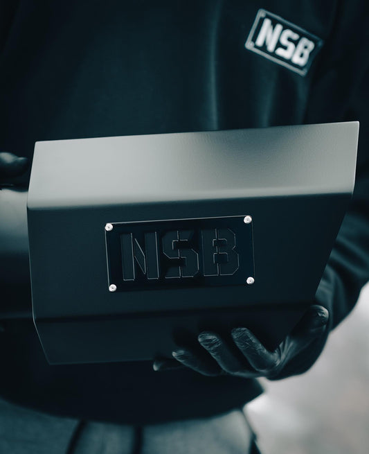 Matte Black NSB hex exhaust tip 8" GEOMETRIC Exhaust Tip