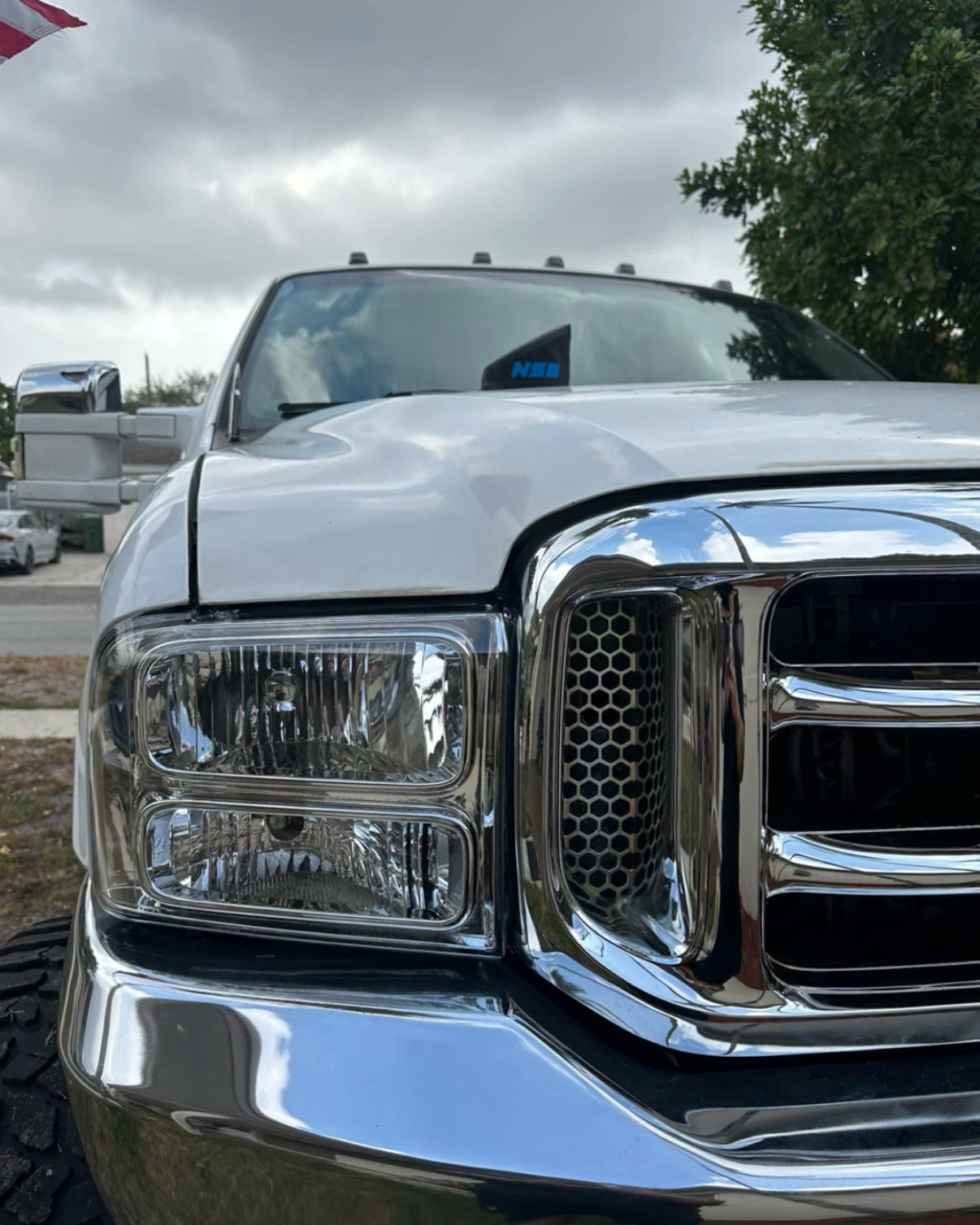 NSB fleece hood stack cover installed 
