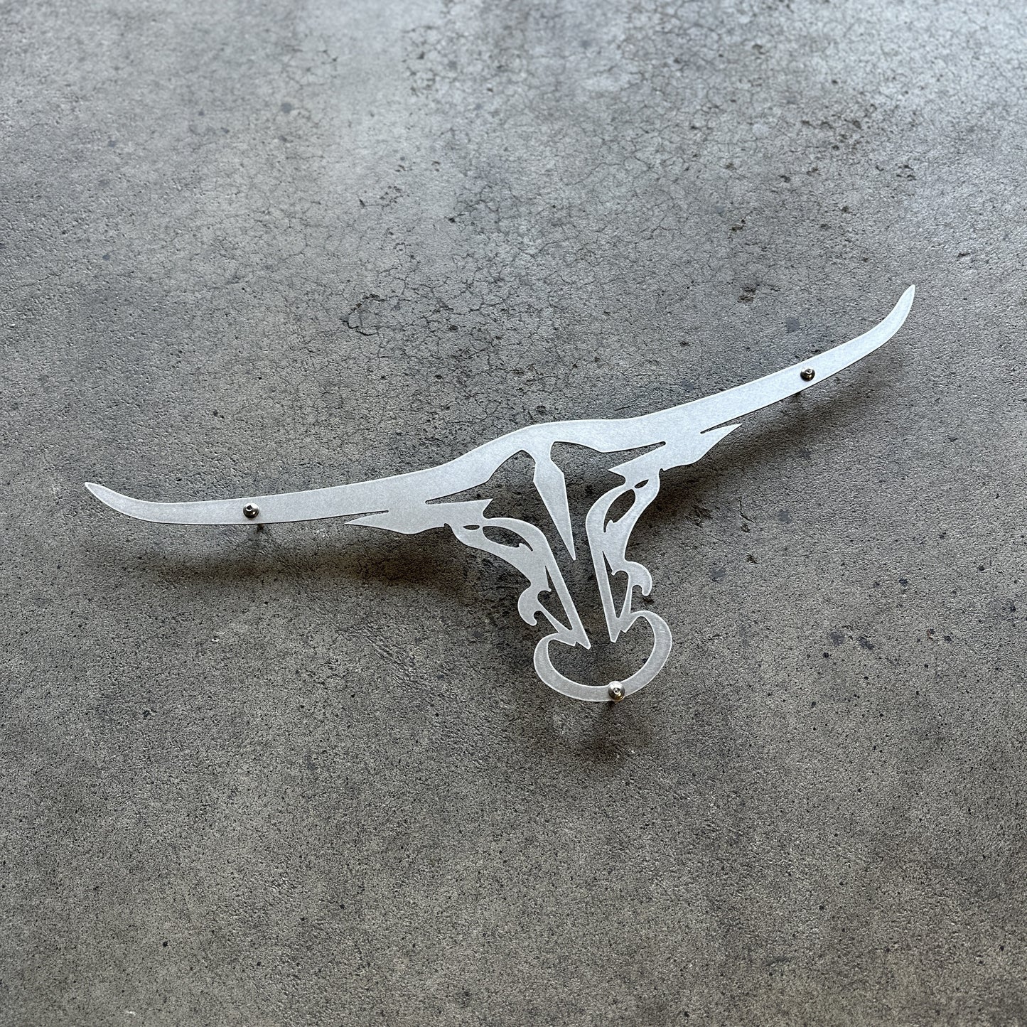 Stainless Steel Longhorn Grille Emblem
