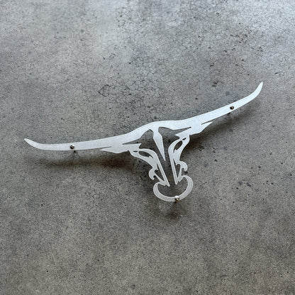 Stainless Steel Longhorn Grille Emblem