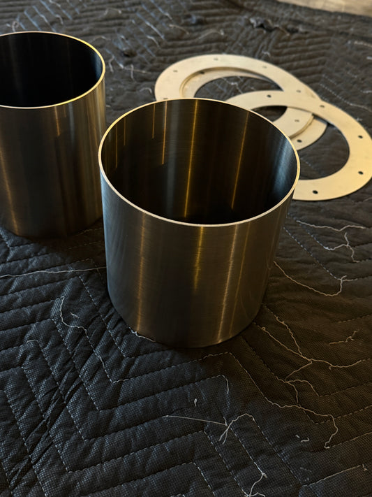 6'' OD 304 Grade Stainless Pipe 16GA - 6" Length