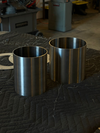 6'' OD 304 Grade Stainless Pipe 16GA - 6" Length