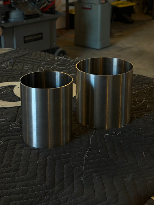 5'' OD 304 Grade Stainless Pipe 16GA - 6" Length