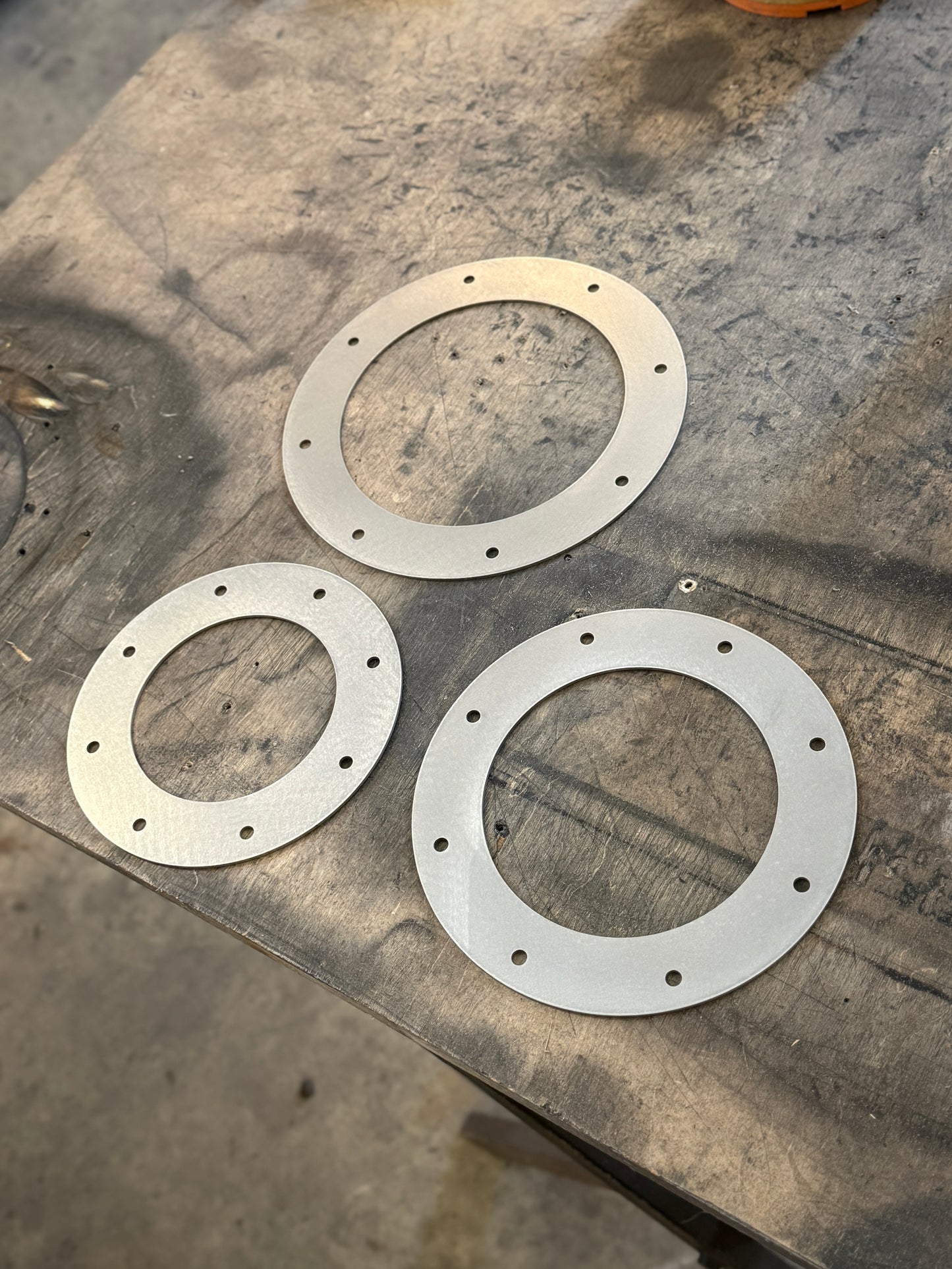 Stainless Steel Exhaust Bezels (Flanges) - Multiple Sizes