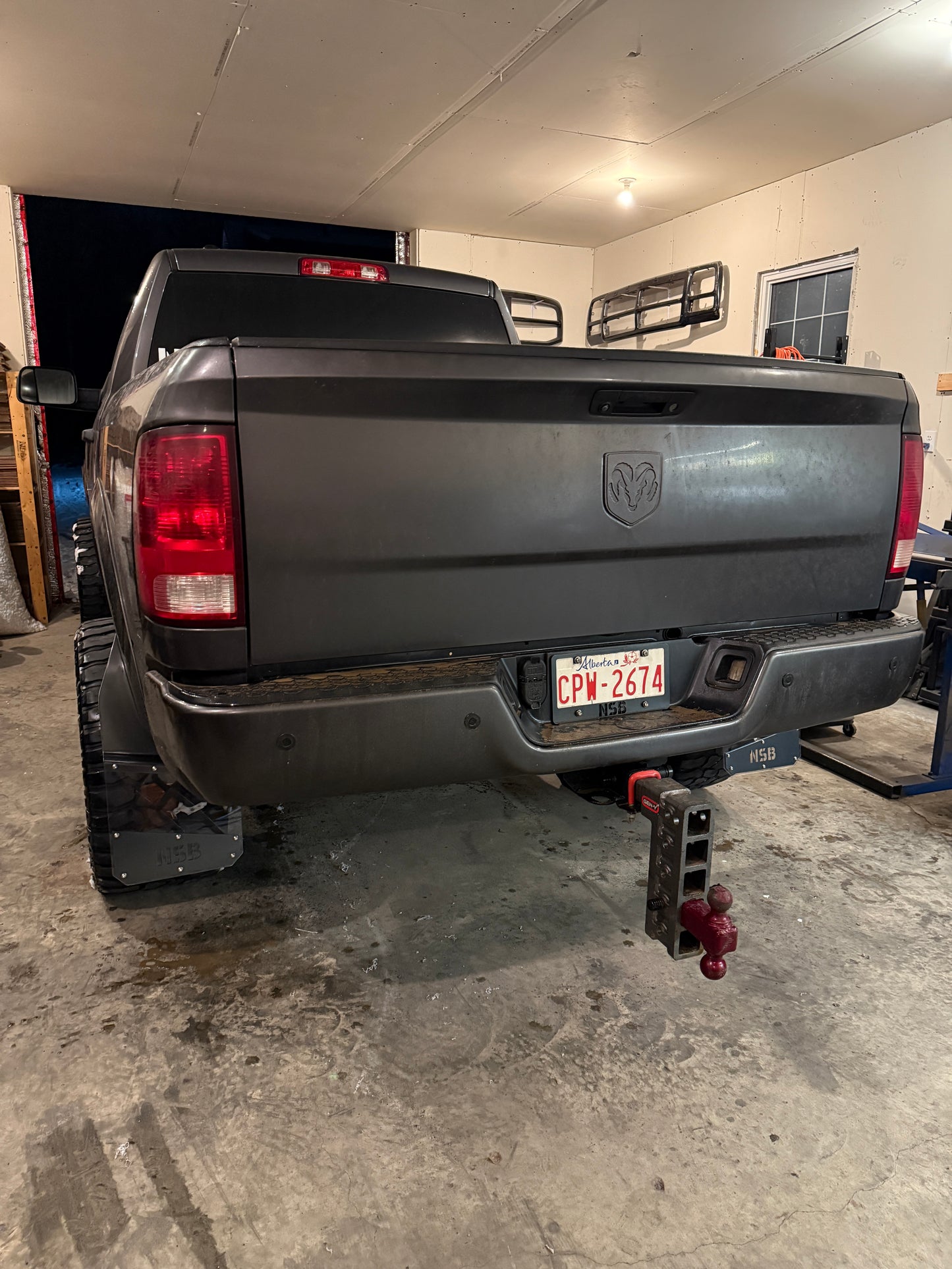 Clear Lexan Kick Back Mud Flaps (12" Wide Universal Fitment)