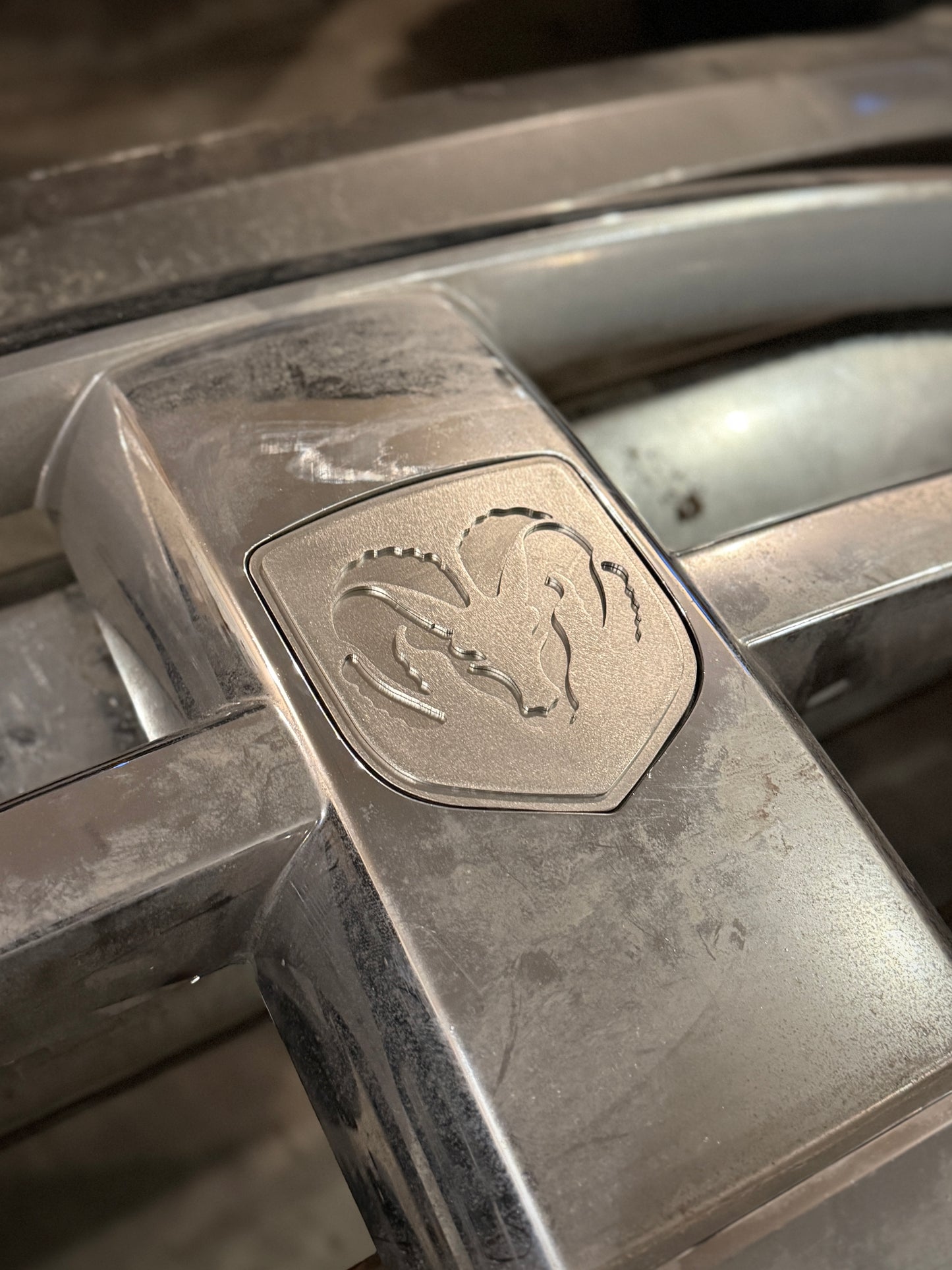 Stainless Grille Emblem (2009 - 2012 RAM, see fitment)