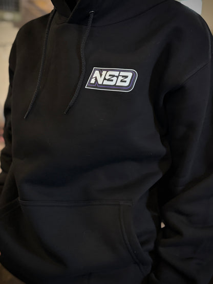 Just hood stack it Northspec Built hoodie on a person front view