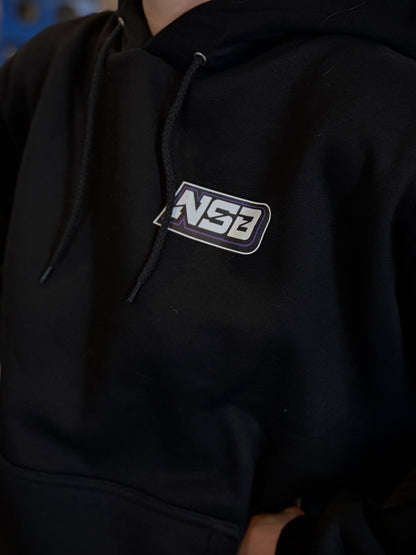 Just hood stack it Northspec Built hoodie on a person unisex