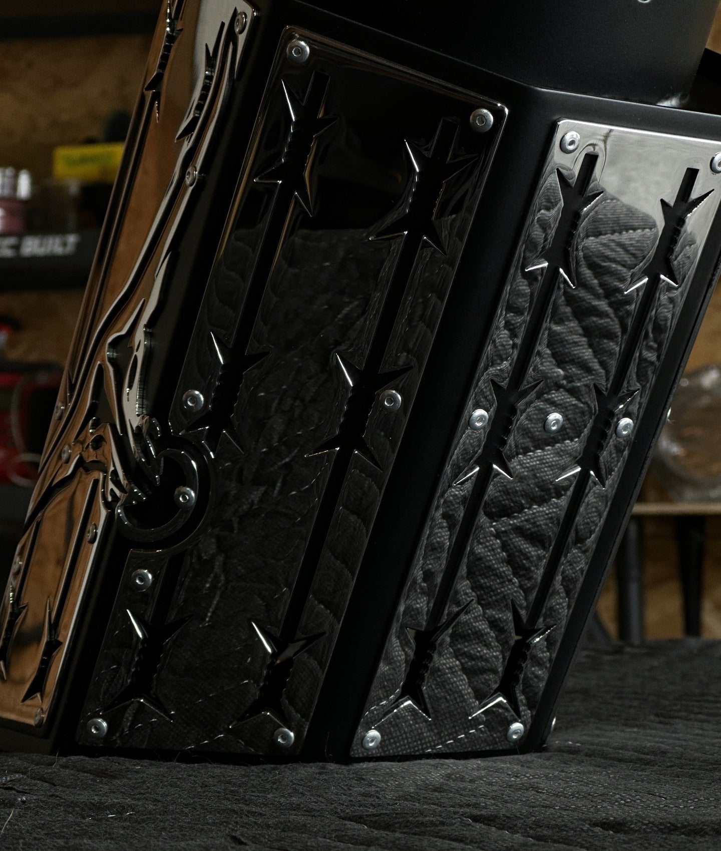 Northspec Built Longhorn exhaust tip overlays close up detailed view
