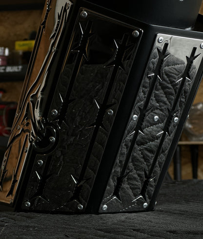 Northspec Built Longhorn exhaust tip overlays close up detailed view