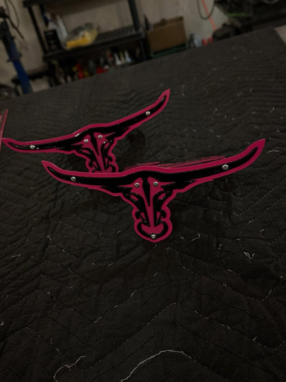 Longohorn Silverado Coil plates powder coated barbie truck style 