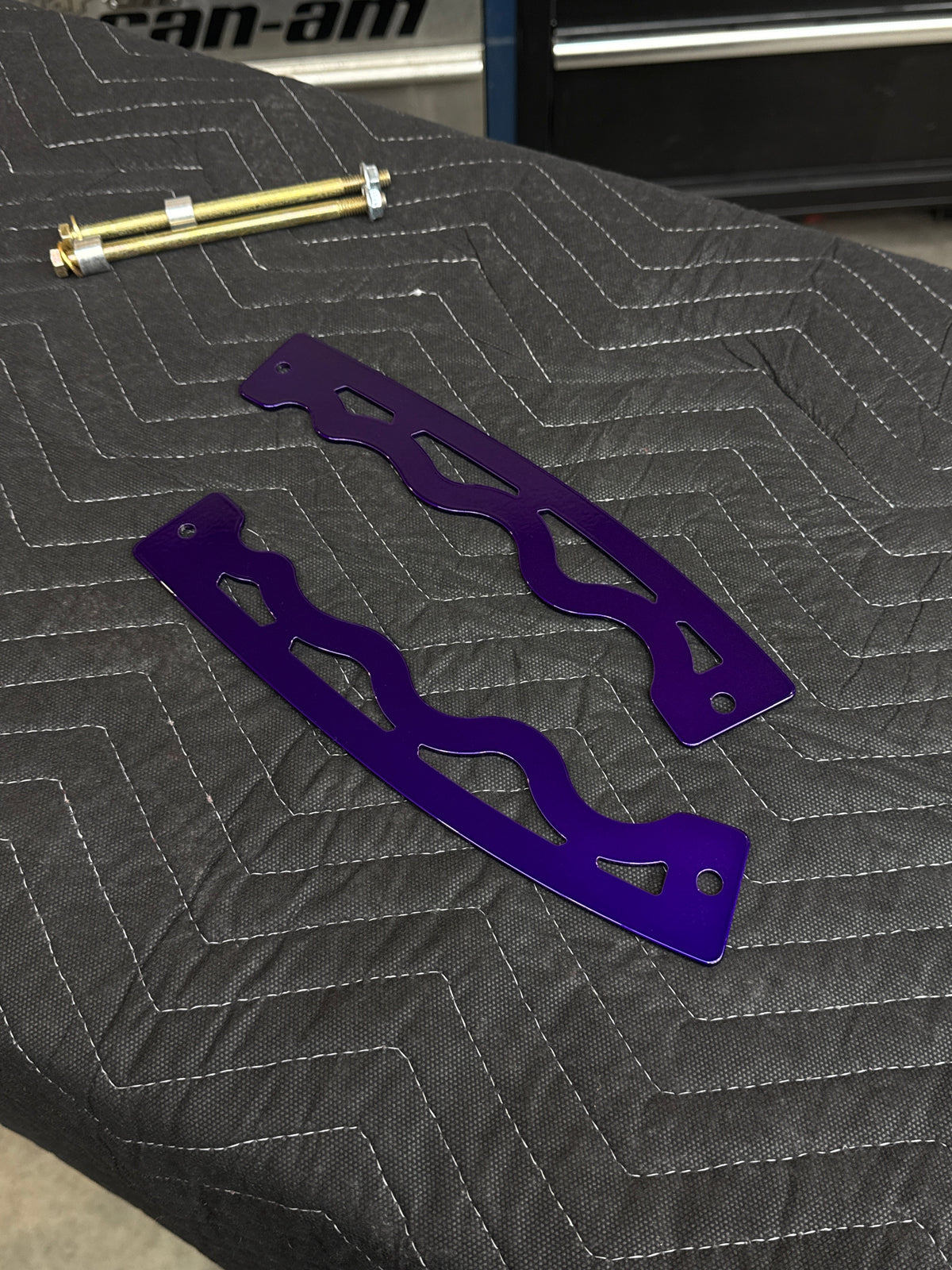 NSB Can-Am Maverick X3 Bed Supports (for ratchet straps / cooler tie-down)