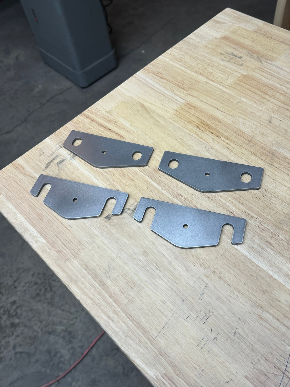 NSB Can-Am Maverick X3 DIY H-Bar Mounting Plates (build your own h-bar / flat roof) raw steel 