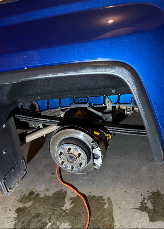 NSB Rear Frame Overlays (2015 - 2018 Chevy/GMC 1500) powder coated and mounted