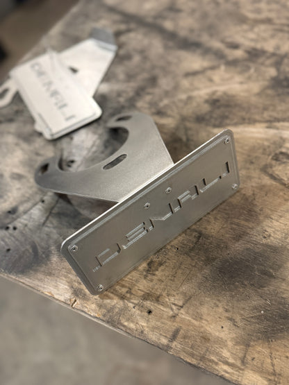 denali spring plates raw stainless steel close up view 