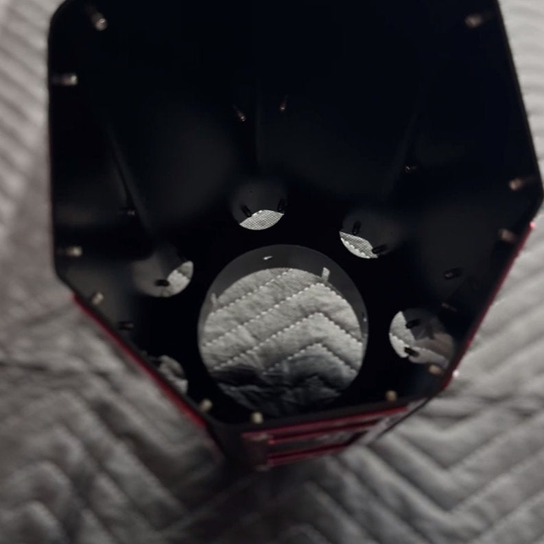 OVERLAY hexagon Exhaust Tip with vents detailed inside view 