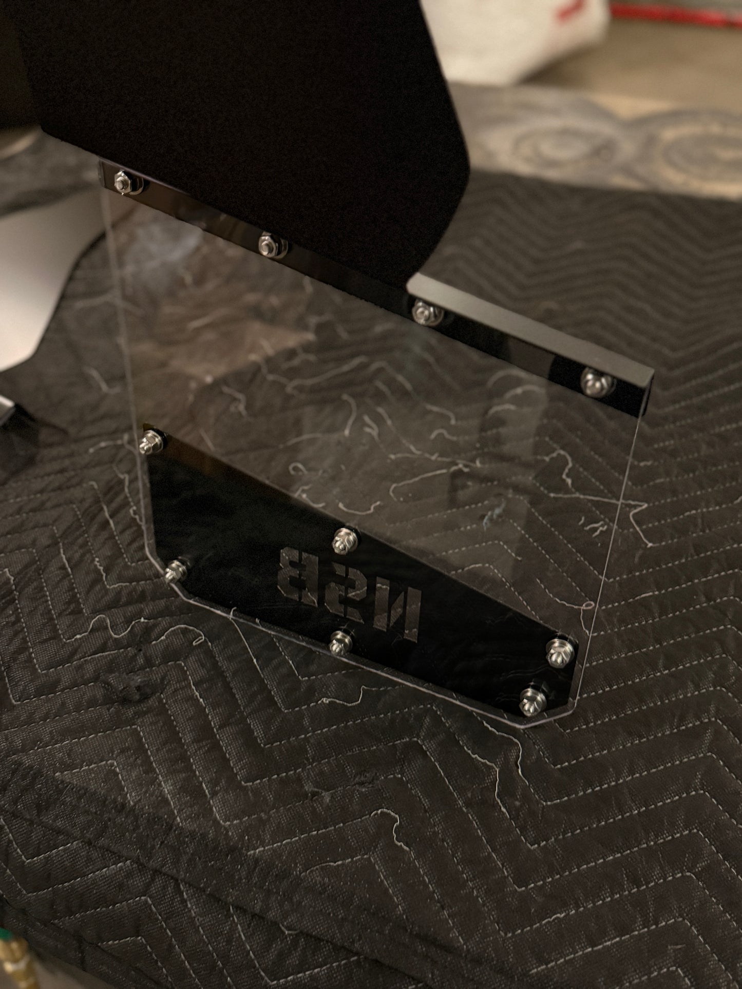 Clear Lexan Kick Back Mud Flaps (12" Wide Universal Fitment)