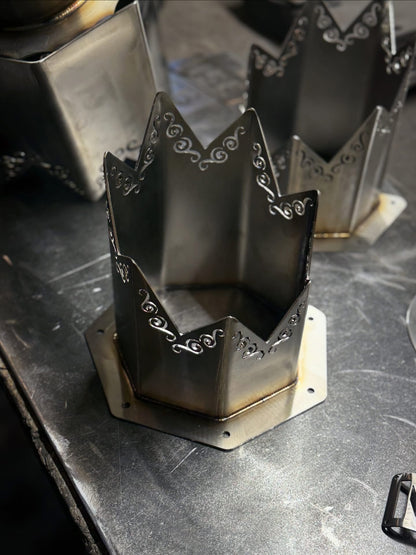 6" SPIKED Swirl Hood Stack