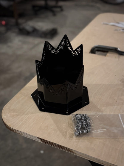 6" SPIKED Swirl Hood Stack