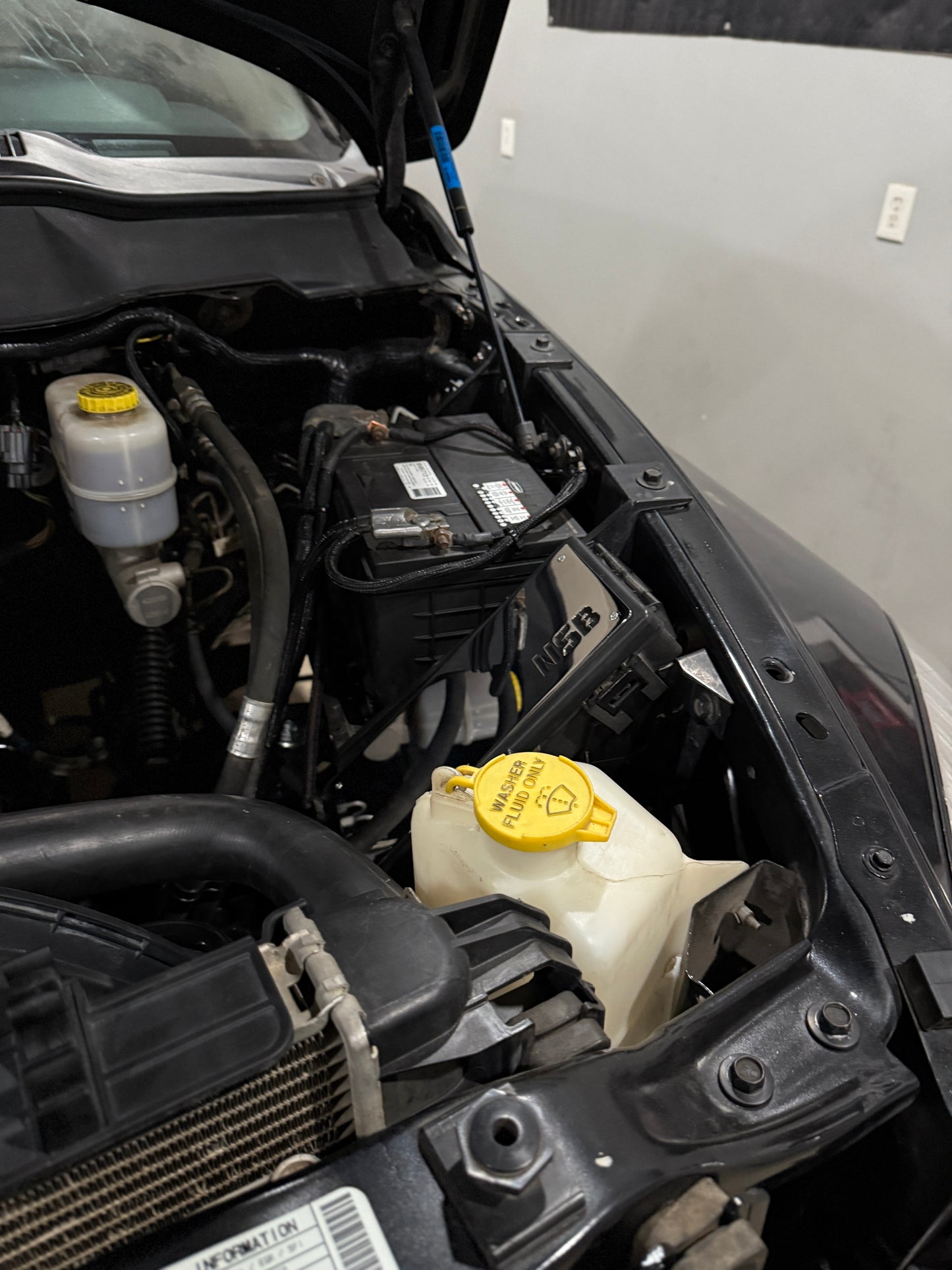 Polished NSB fuse box cover for Dodge Cummins engine bay dress up 