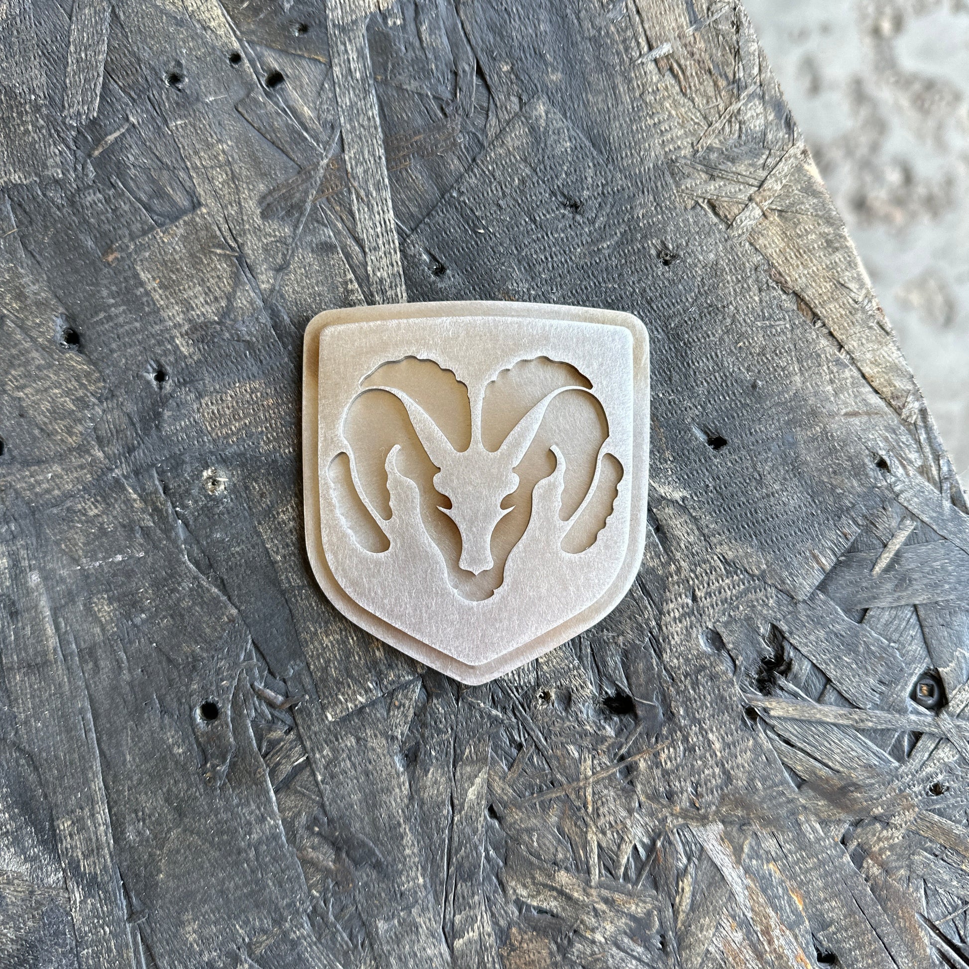 RAM skull grill emblem