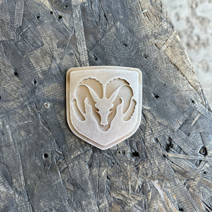 RAM skull grill emblem