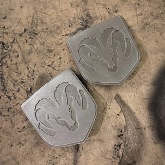 Northspec Built Raw Stainless steel  Tailgate Emblem badge (4th gen RAM)