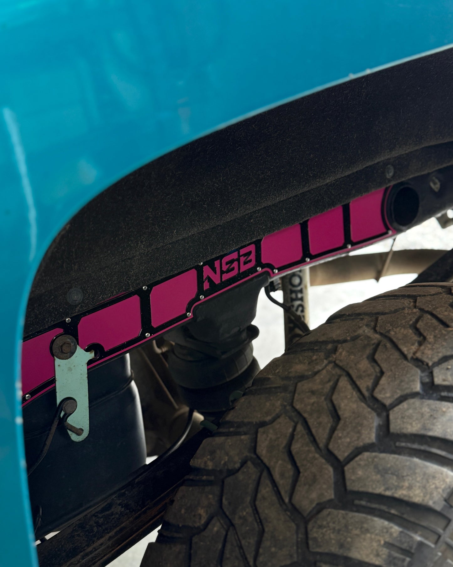 Rear Frame Overlays (2015 - 2018 Chevy/GMC 1500) NSB installed on the truck