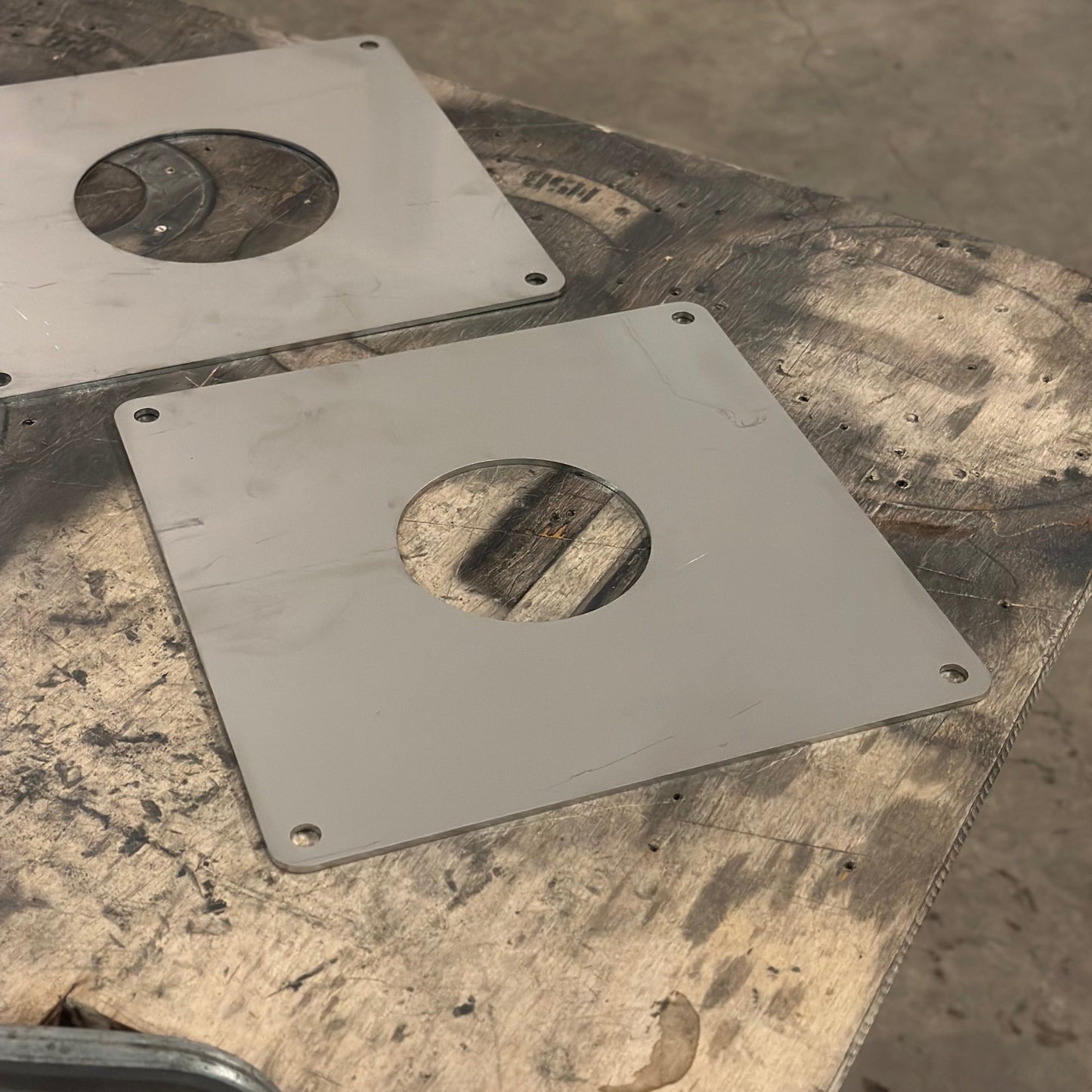Stack mounting plate stainless steel 