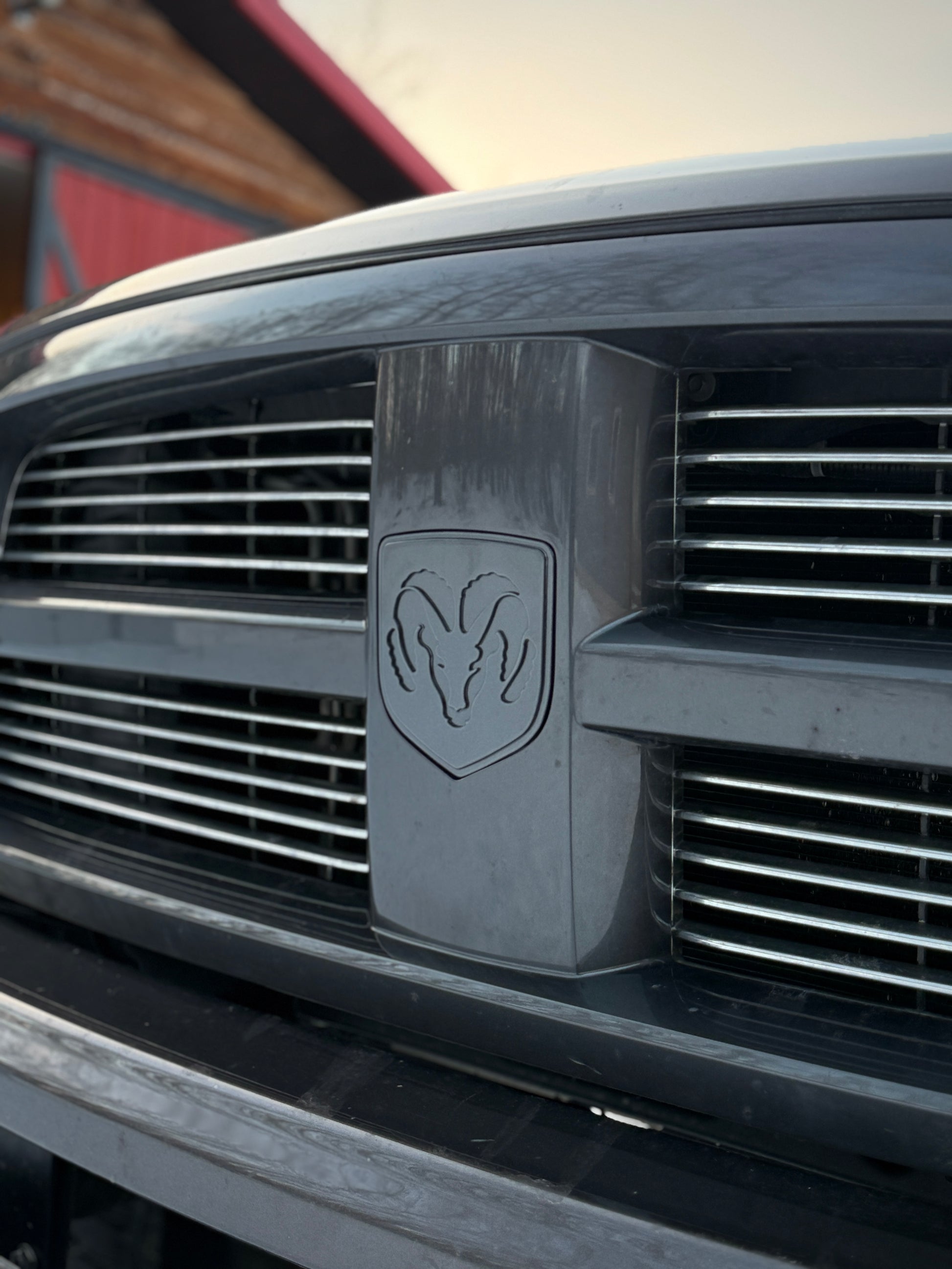 Northsepec Built Stainless Grille Emblem 2009 - 2012 RAM, installed color matched