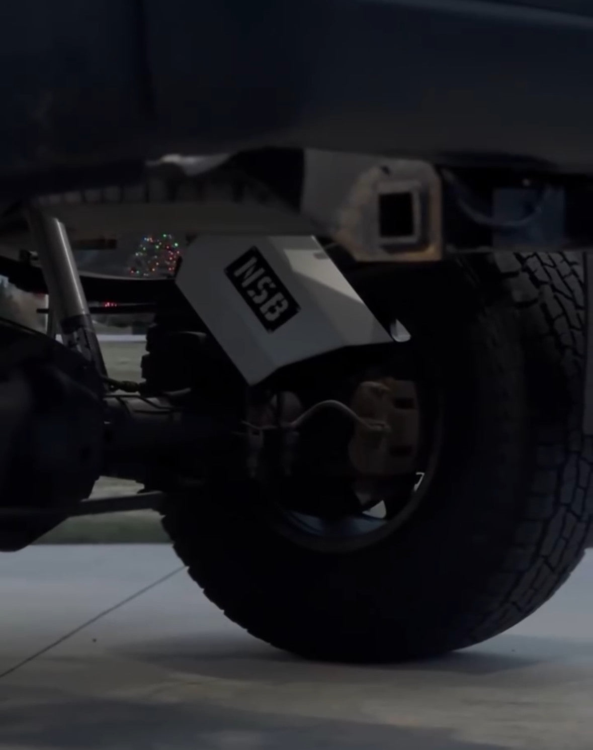 White Octagon axle dump  8" GEOMETRIC Exhaust Tip