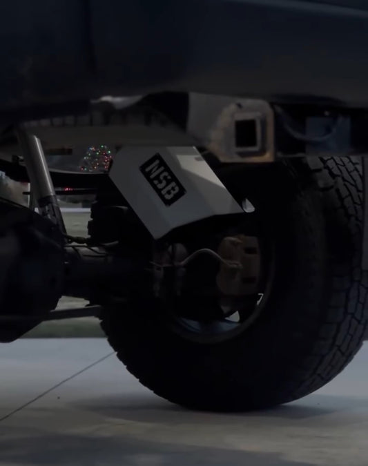 White Octagon axle dump  8" GEOMETRIC Exhaust Tip