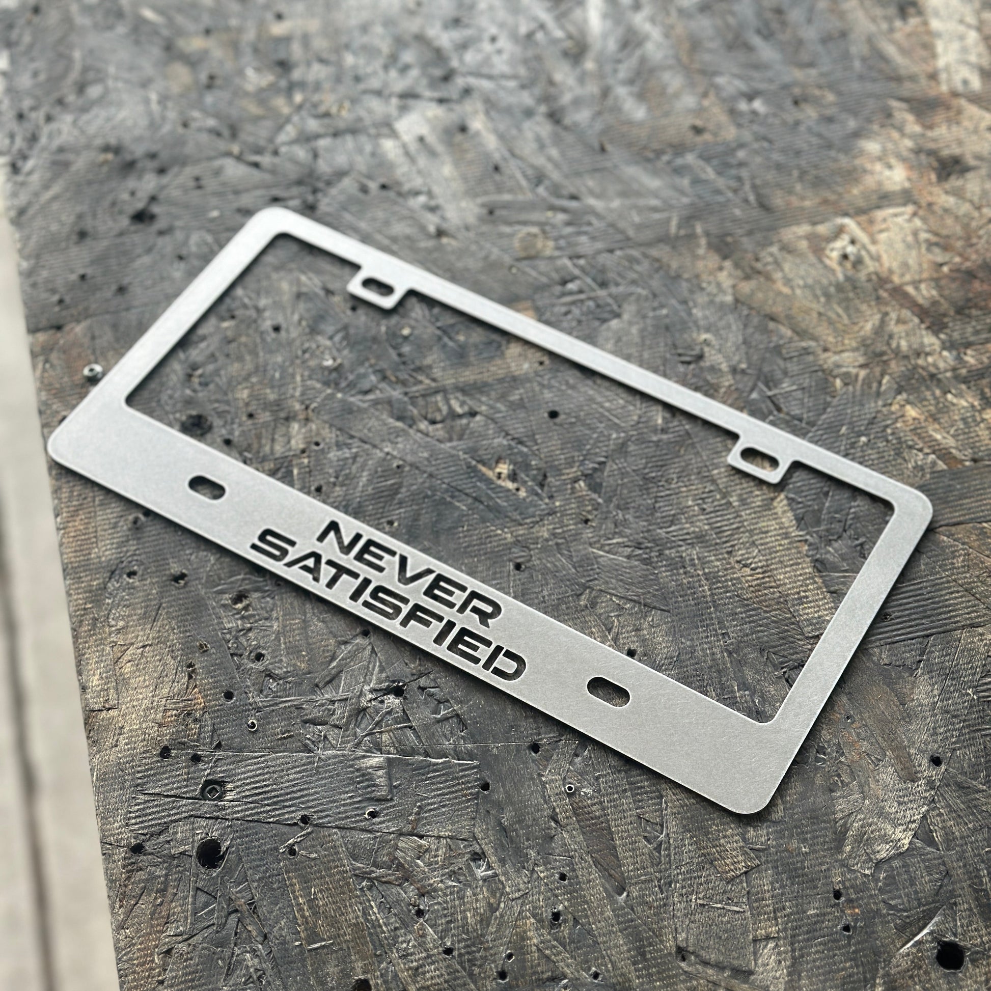 custom license plate frames
