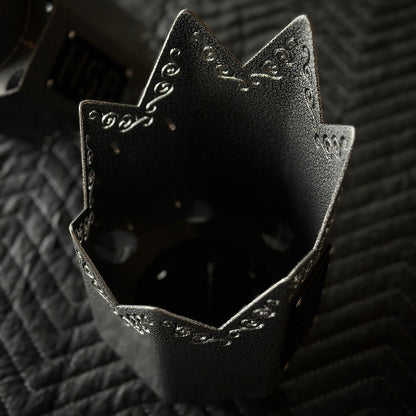 exhaust tip with spiked ends  grey inside view