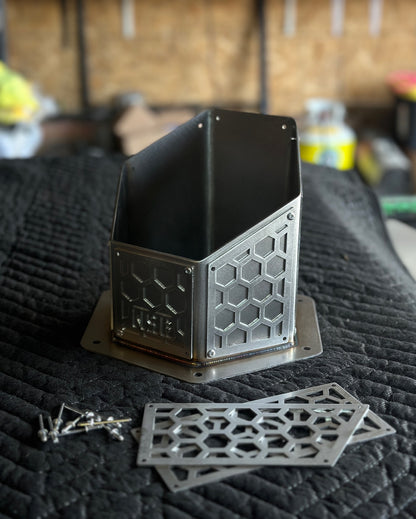 NSB honeycomb overlay hood stack
