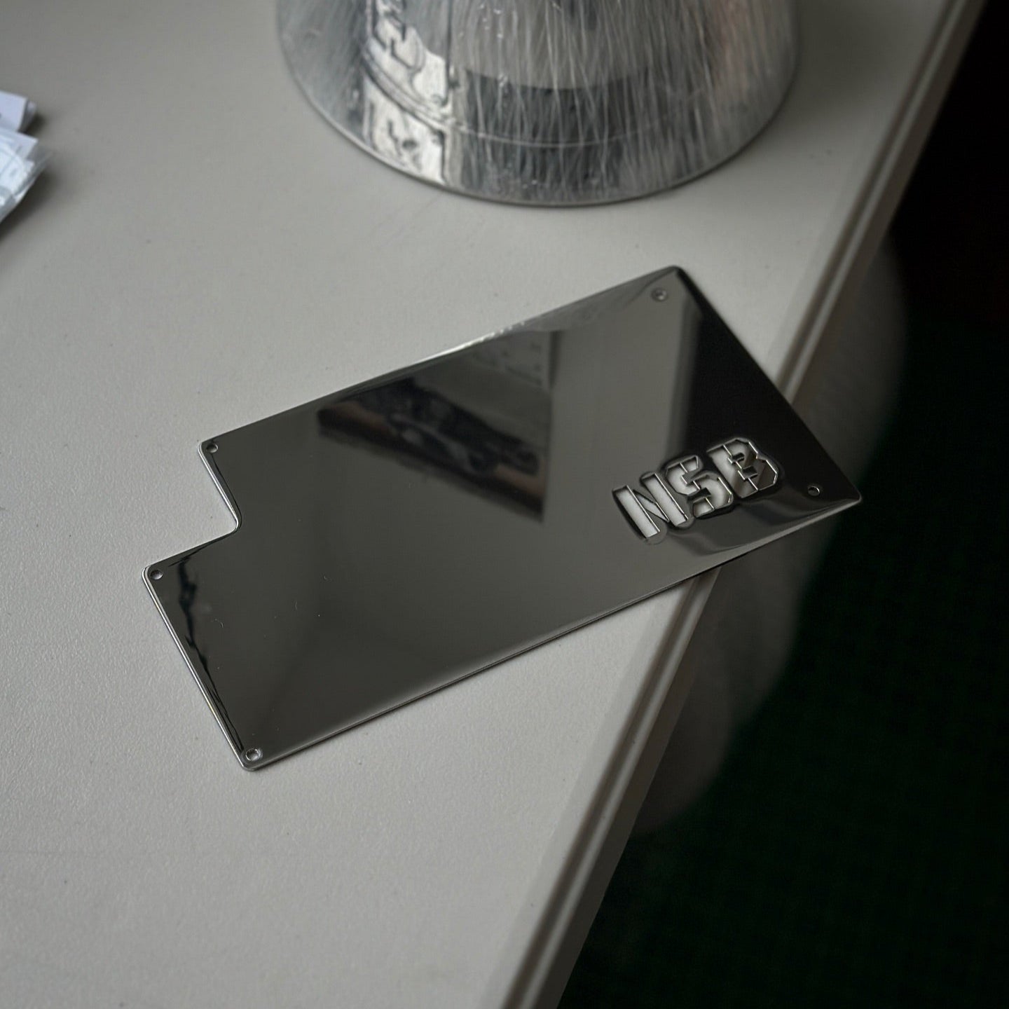 polished stainless ram fuse box cover for truck 