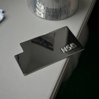 polished stainless ram fuse box cover for truck 