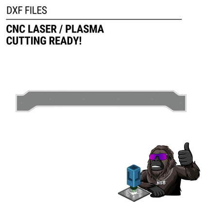 Rough Country 6" Lift Kit Crossmember Overlay (2009 - 18 RAM 1500) DXF File