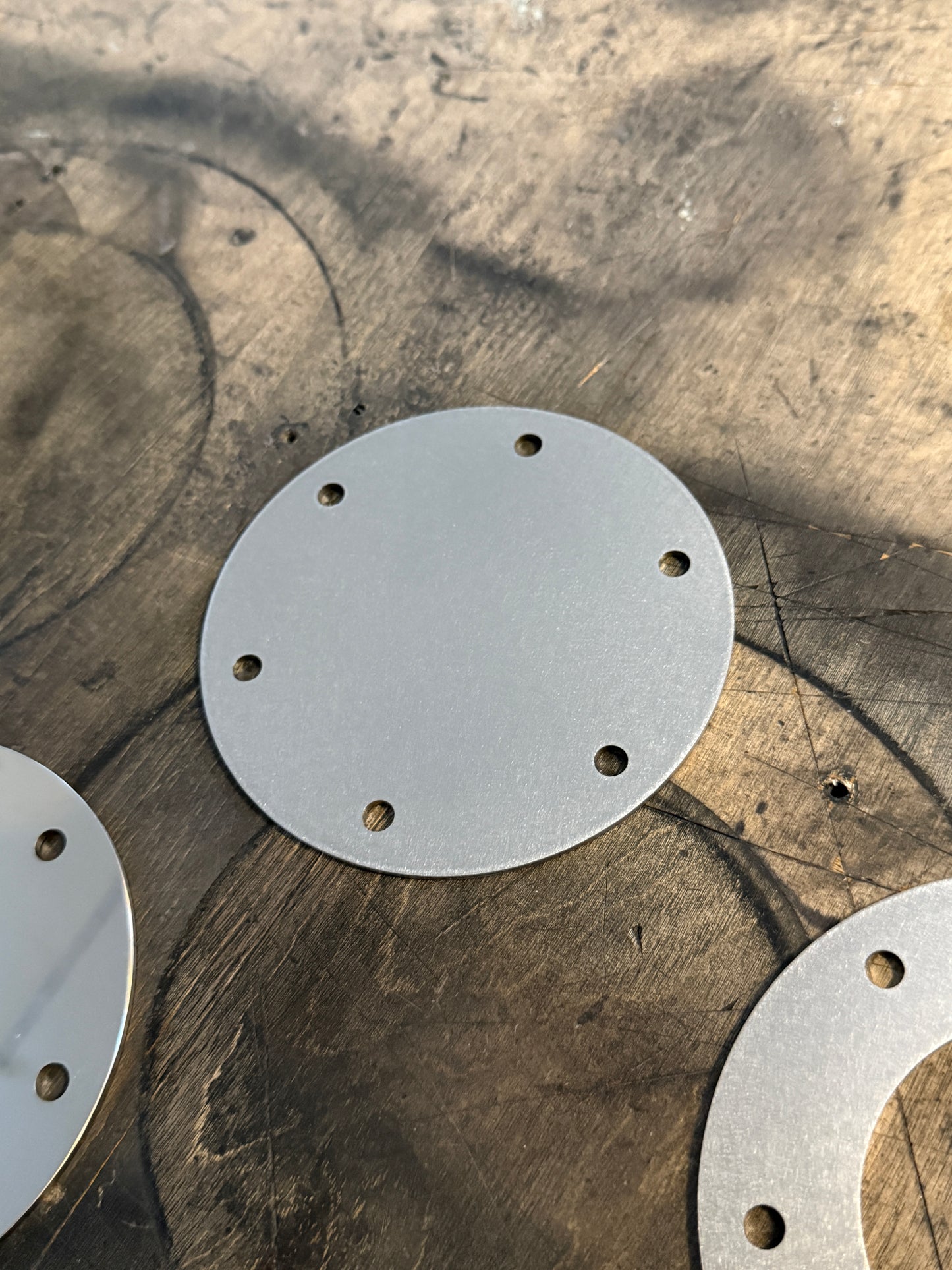 small hood stack hole cover plate polished stainless steel Northspec Built